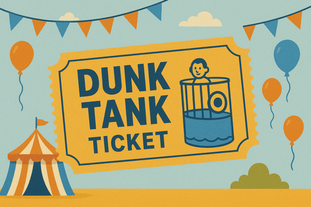 Carnival Dunk Tank Ticket (Three Throws)